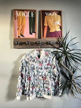 Floral Bomber Jacket